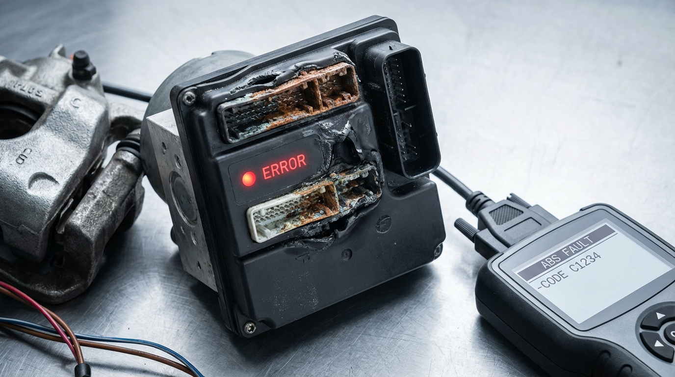 Признаки неисправности электронного блока управления тормозами на автомобиле