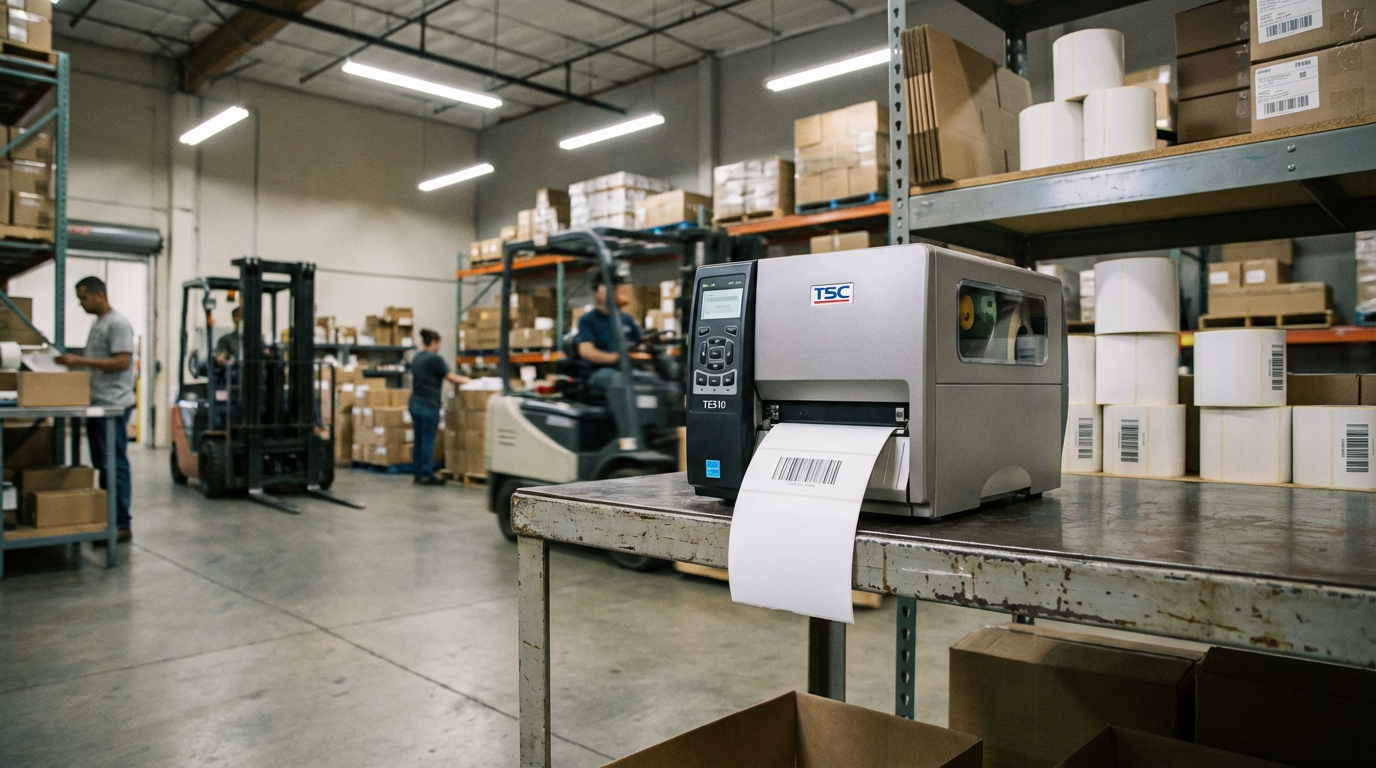 Применение принтера TSC TE310 на складе для печати этикеток