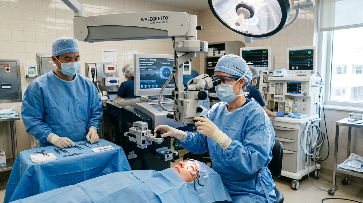 Схема подготовки к лазерной коррекции после кератотомии