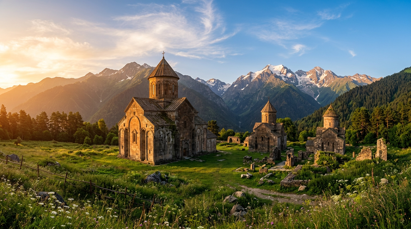 Архызские соборы в Нижнем Архызе
