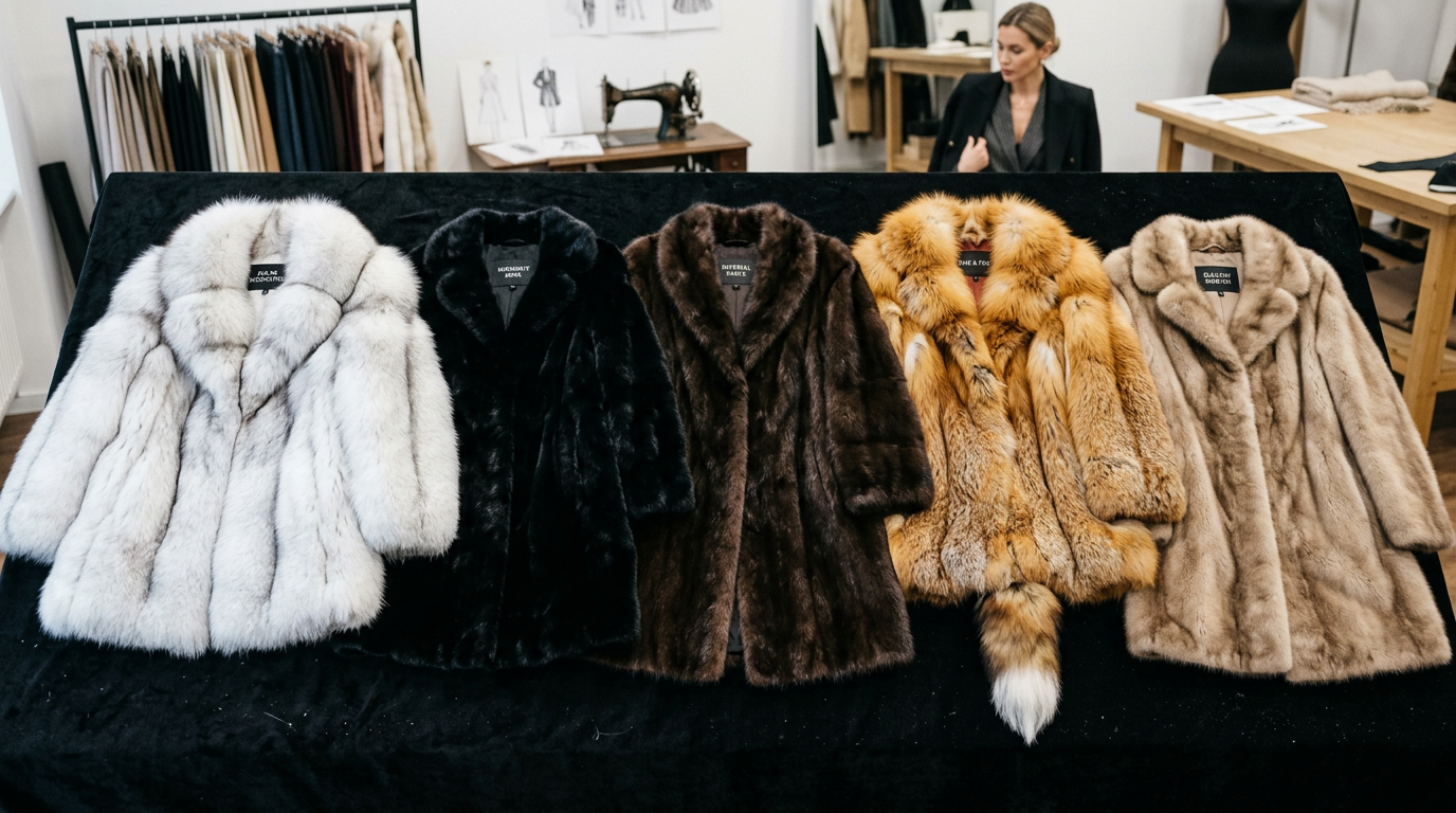 Различные виды меха для шубы автоледи