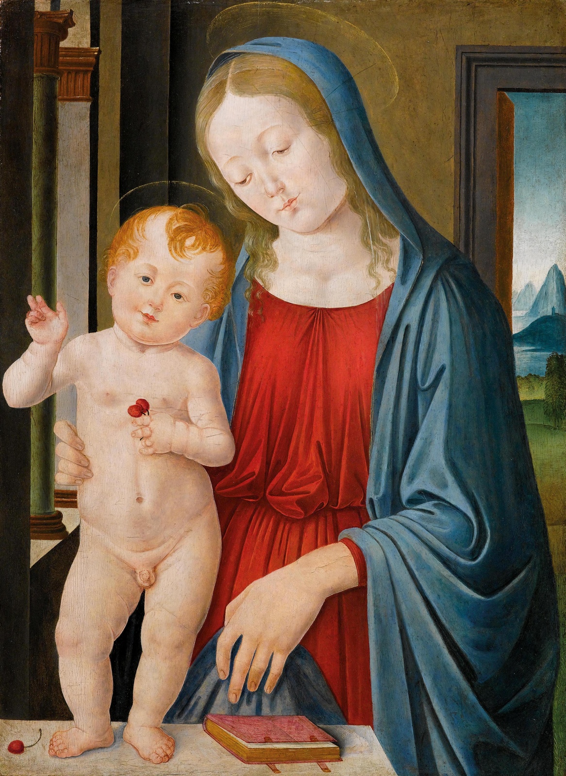 58Мастерская. Мадонна с Младенцем (Madonna and Child)_ок.1475_60.7 х 44_дерево, масло и темпера_Частное собрание.jpg