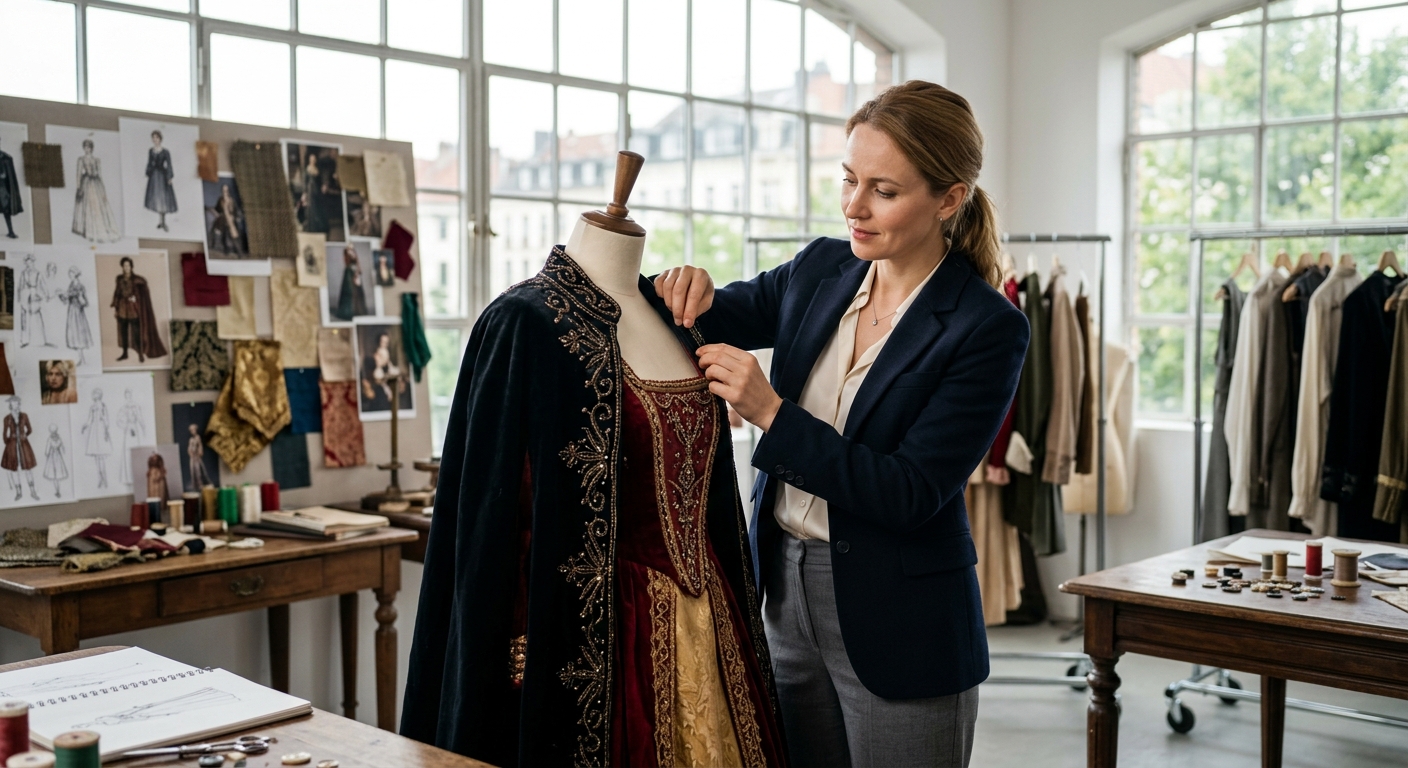 Примеряем эпоху: как создается картина в образе (от полководца до королевы), специалист за работой, рабочая обстановка, деловая атмосфера