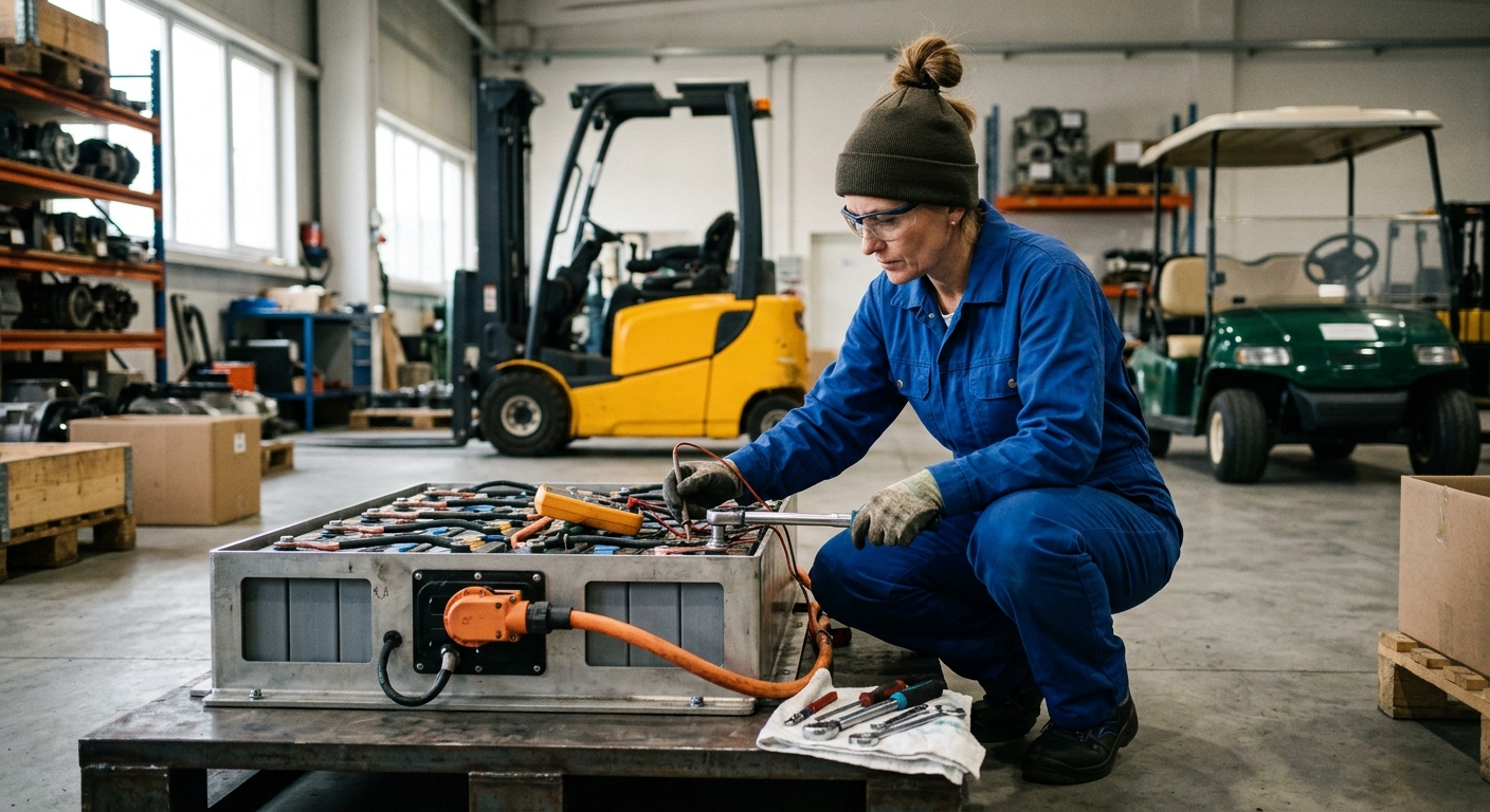 Тяговая АКБ 48V 500Ah: на какую технику ставить и как правильно заряжать
