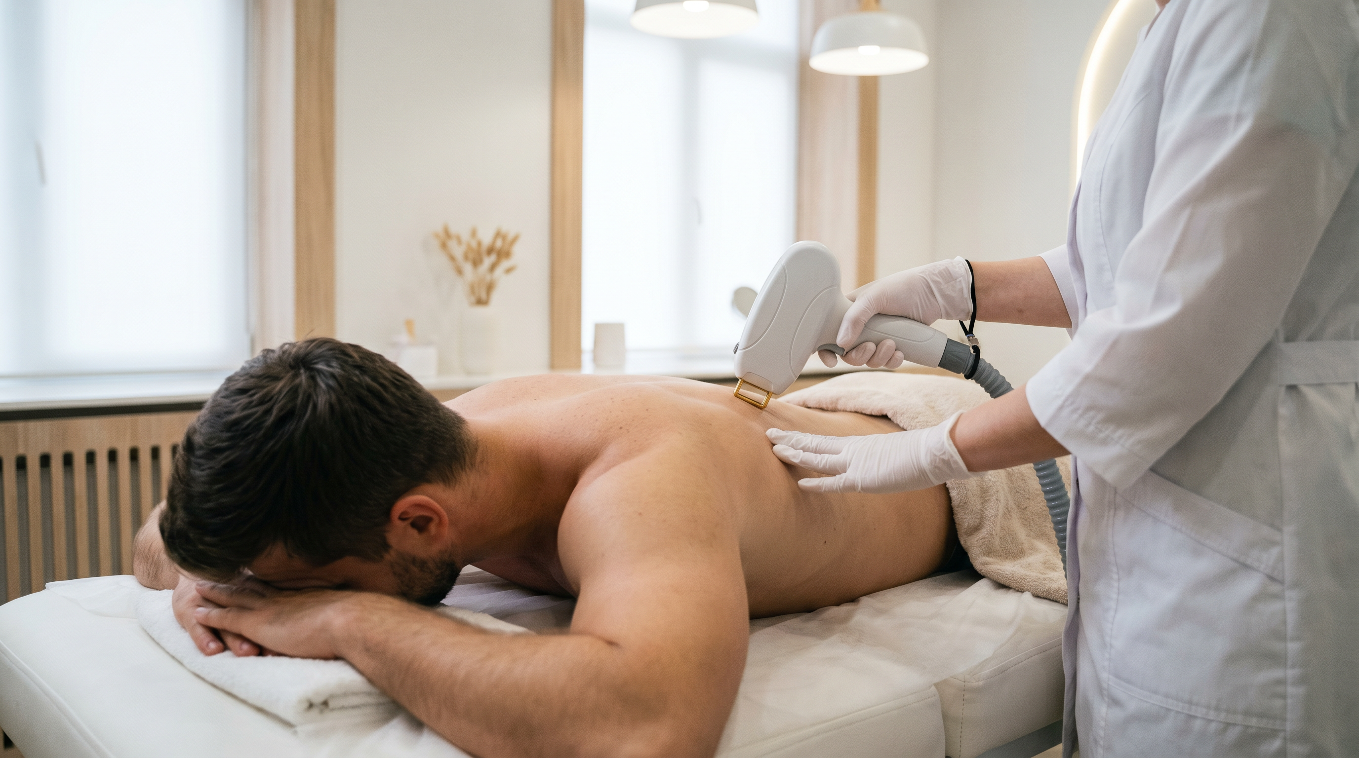 Эпиляция спины: лазер vs воск — что эффективнее