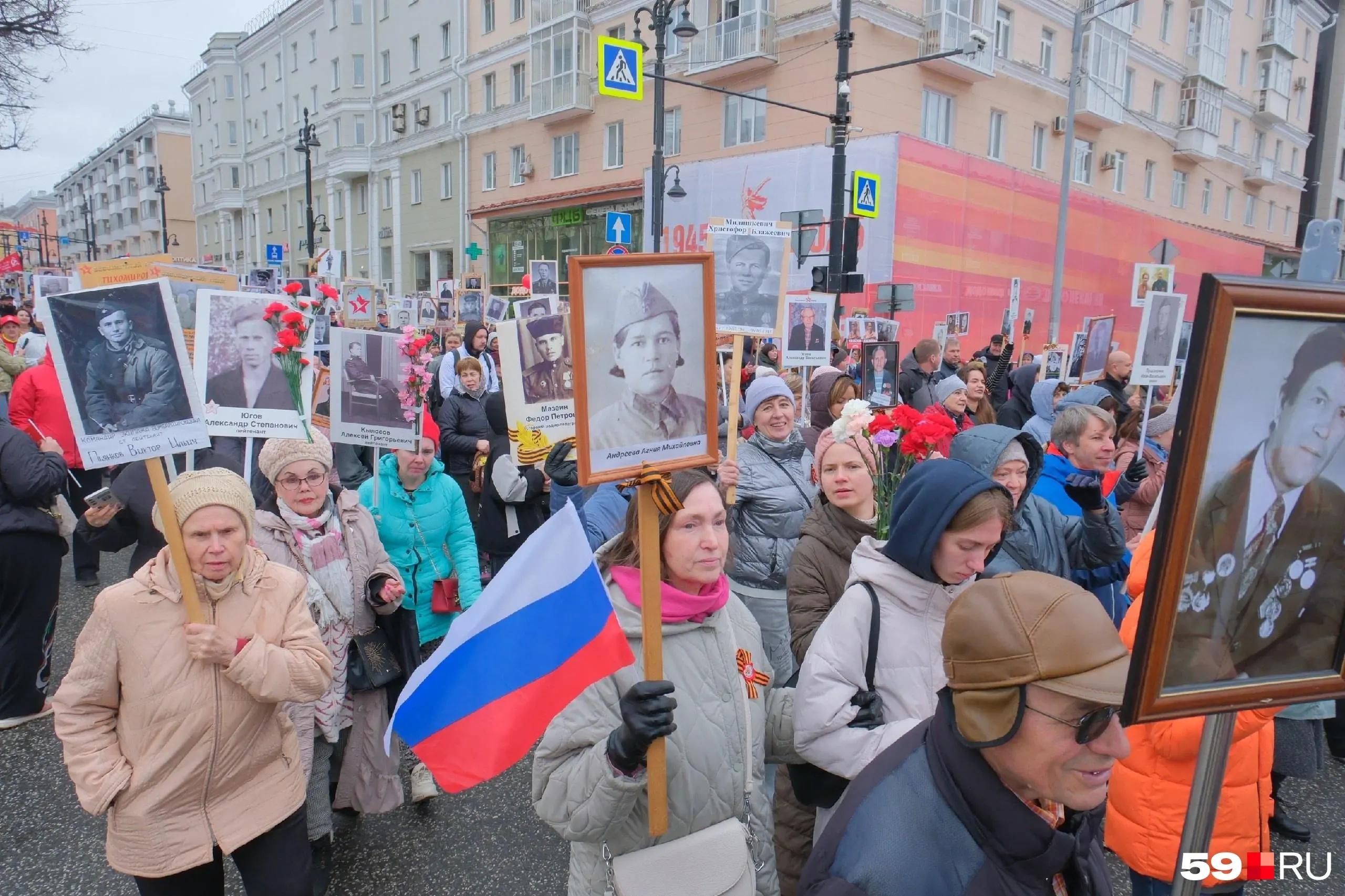 «Бессмертный полк» в Перми пройдет онлайн из-за угроз беспилотников