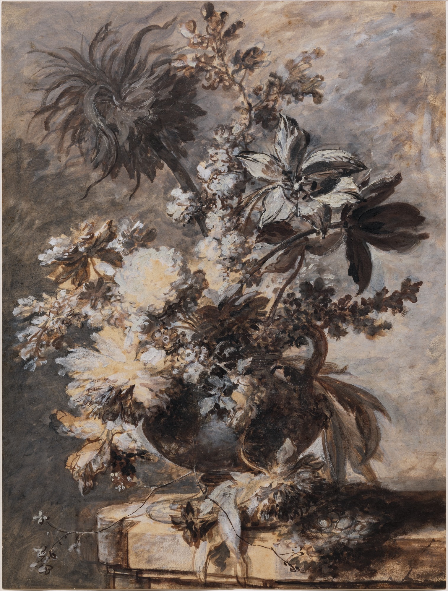 47Flowers in an Urn on a Plinth.jpg