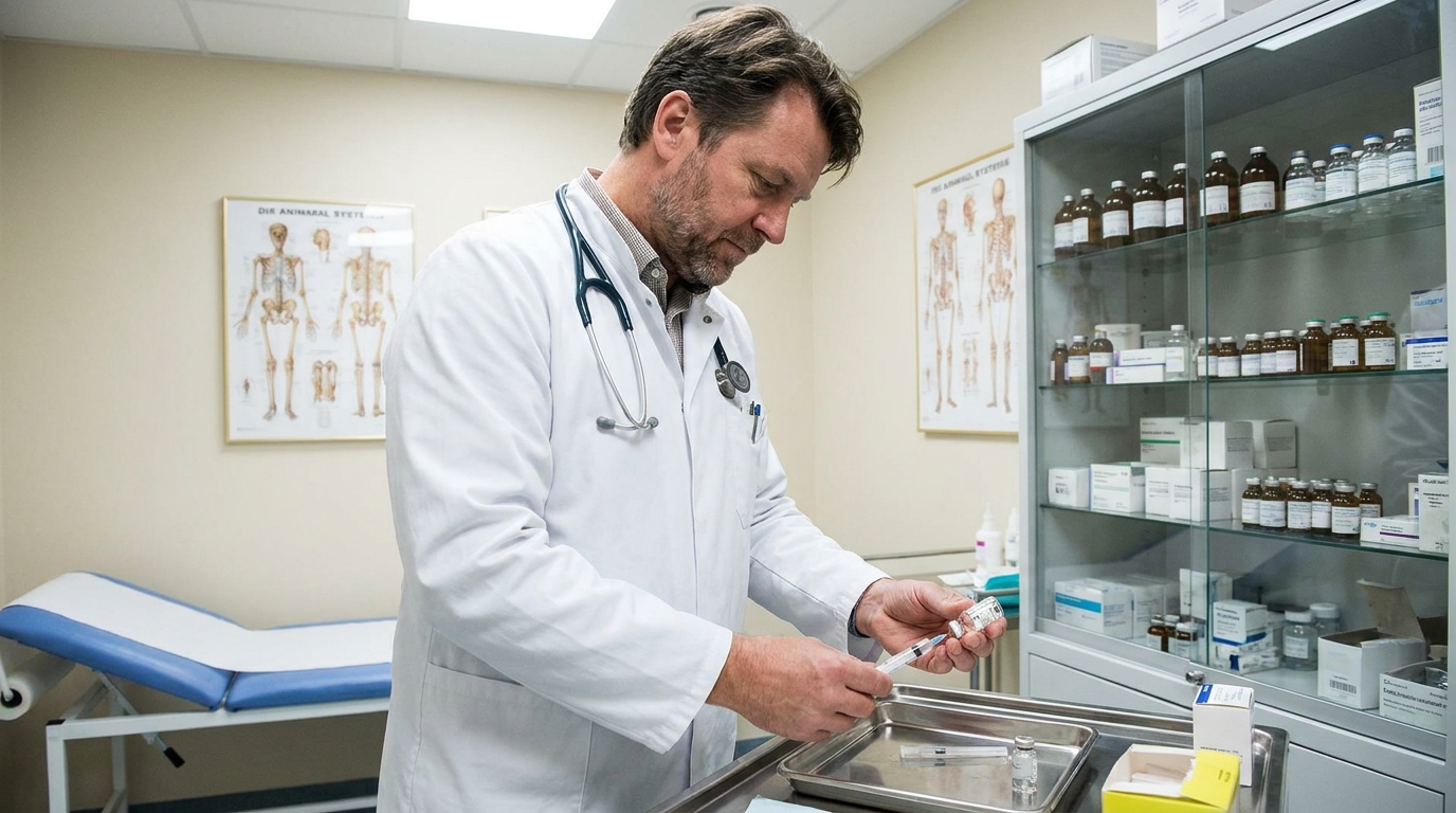 Побочные эффекты и противопоказания уколов хондроитина сульфата, male professional at work, medical