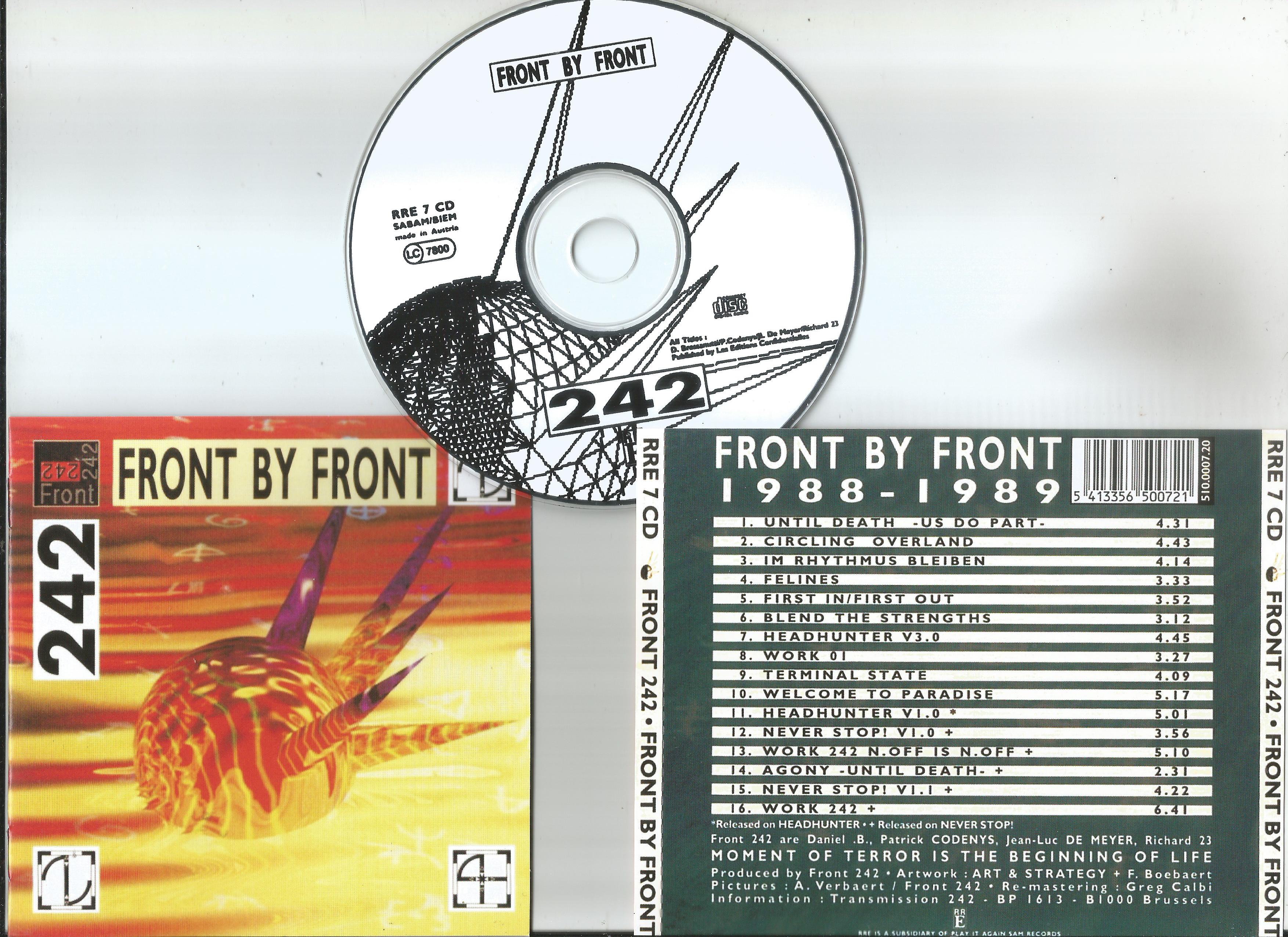 front 242 front by front (remastered, 8page booklet)