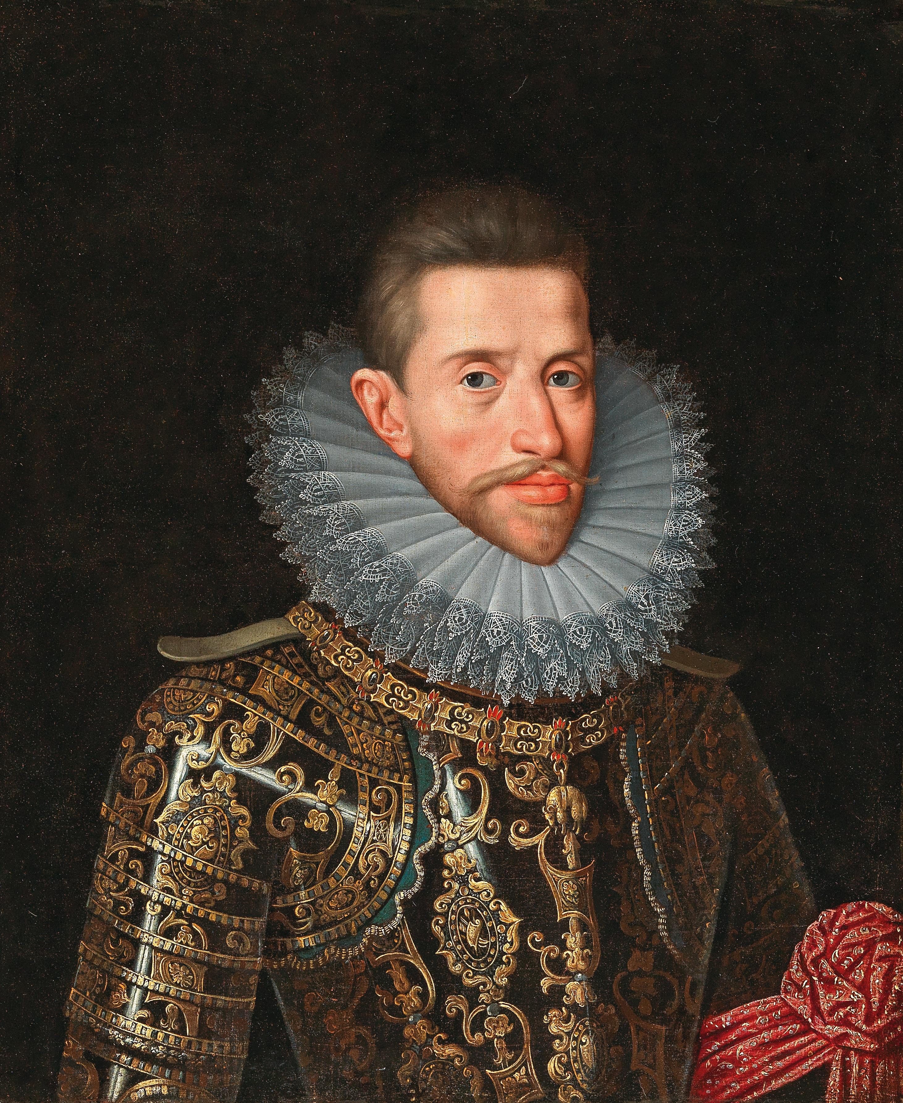 26Circle of Frans Pourbus II (Antwerp 1559–1622 Paris) Portrait of Archduke Albert of Austria (1559–1621) in armour.jpg