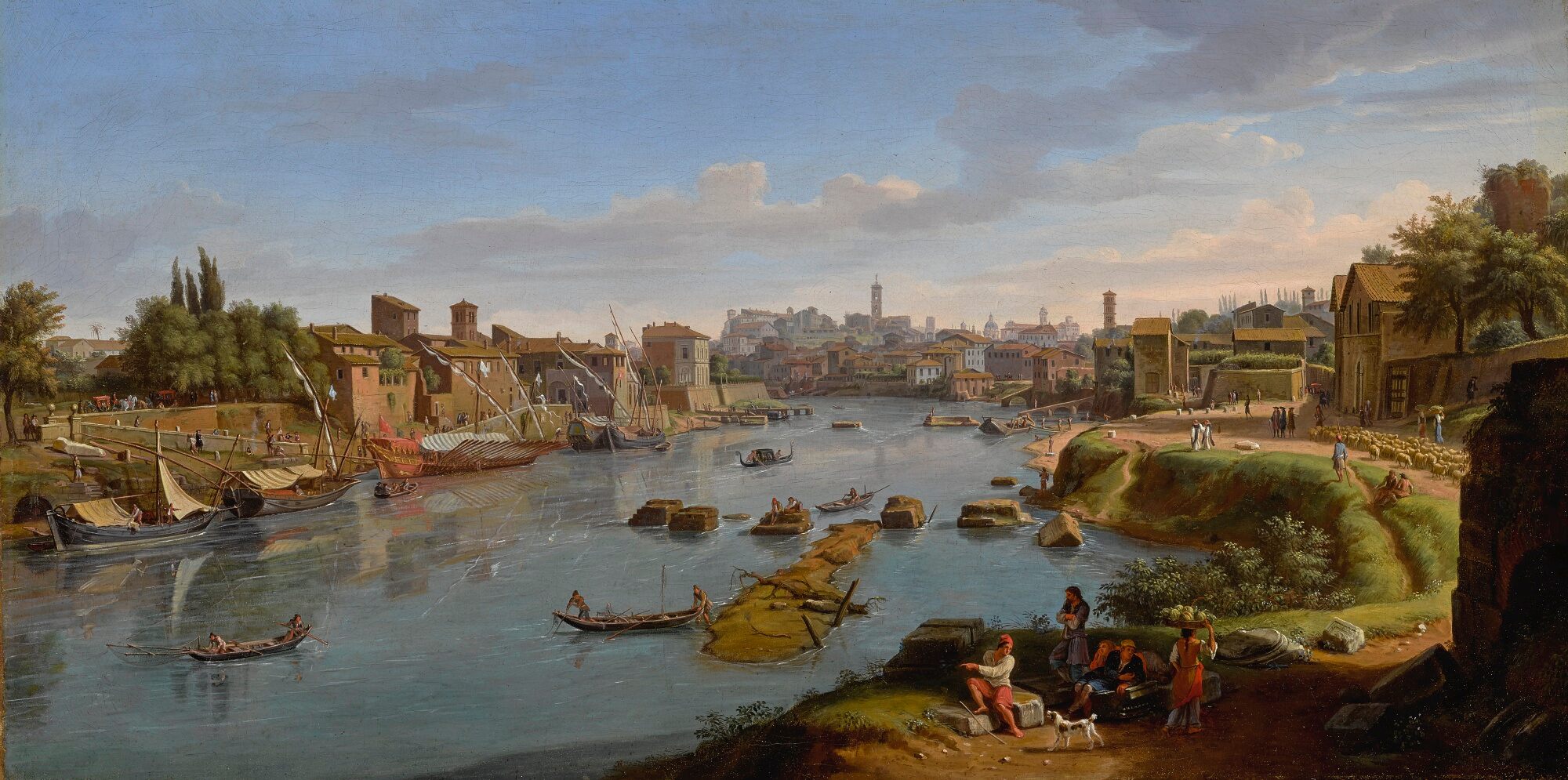 26ROME, A VIEW OF THE PORT OF RIPA GRANDE.jpg